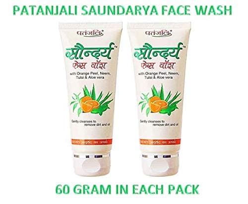 Patanjali saundarya face wash 60 ml (Pack of 2) 