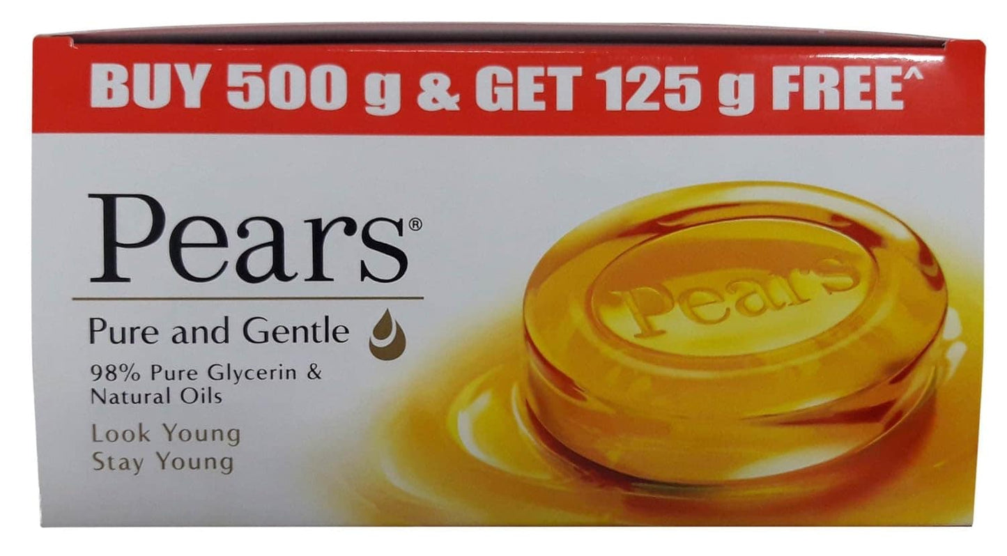 Pears Pure & Gentle Soap Bar, 625g Promo Pack 