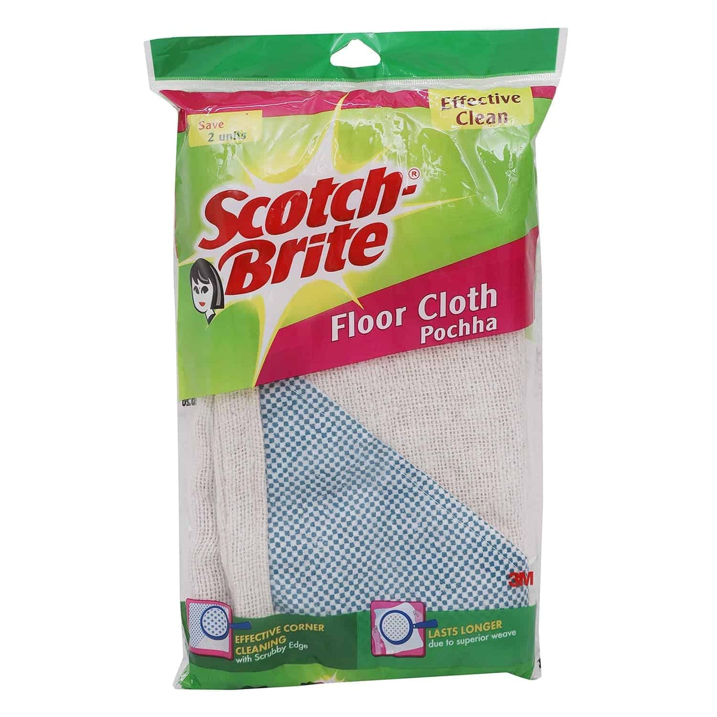 Scotch Brite Floor Cloth, Pack of 2