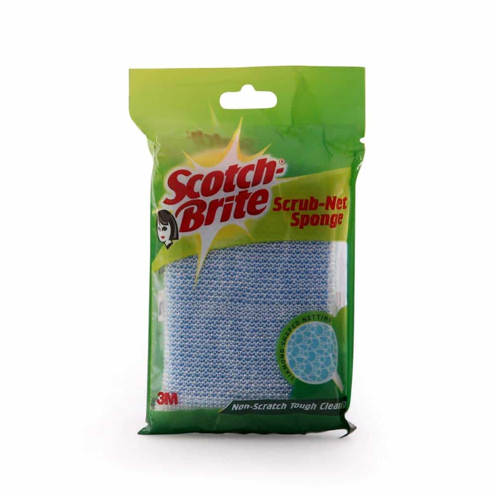 Scotch Brite Green Scrub, Net Sponge, 1 Piece 