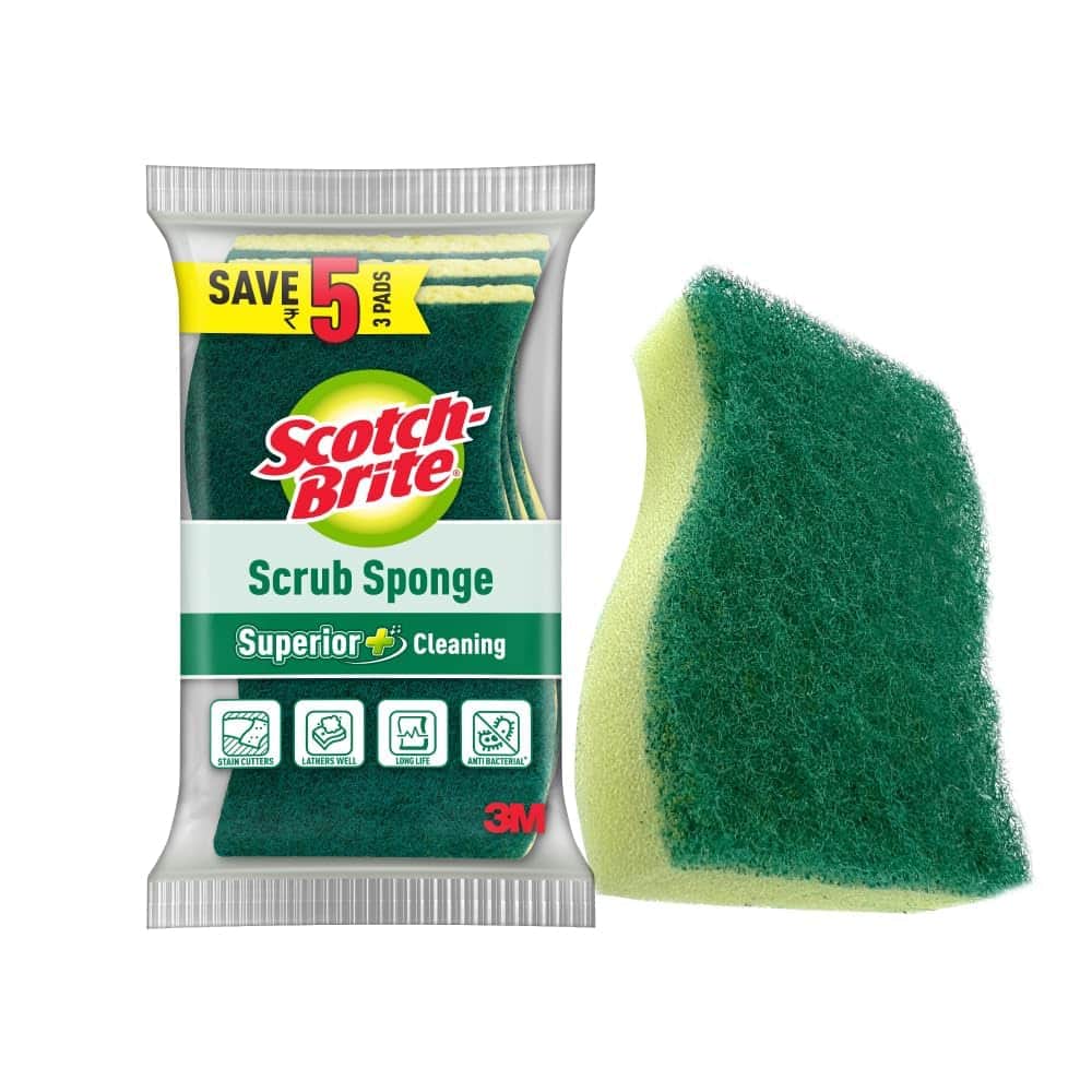 Scotch Brite Scrub Sponge 3N-Pack of 3 