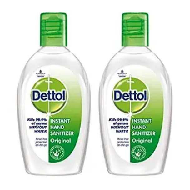 Dettol Alcohol based Hand Sanitizer, Original, 50ml, Pack of 2