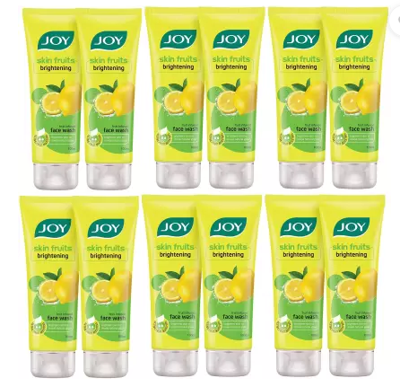 Joy Skin Fruits Brightening (15ml X 12) Face Wash  (180 ml)