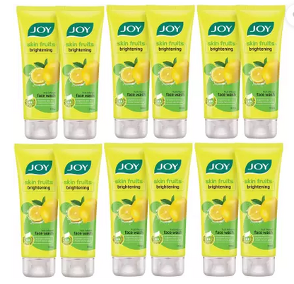 Joy Skin Fruits Brightening (15ml X 12) Face Wash  (180 ml)