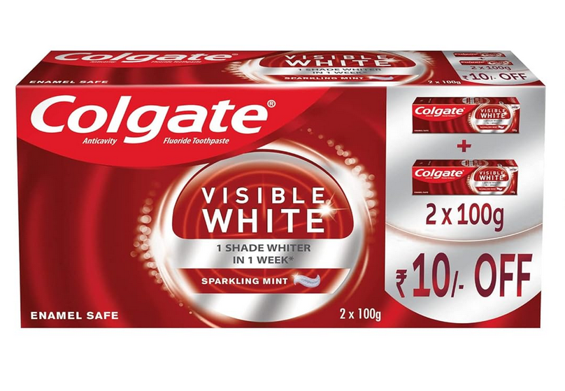 Colgate Visible White Teeth Whitening Toothpaste, Pack Of 200G