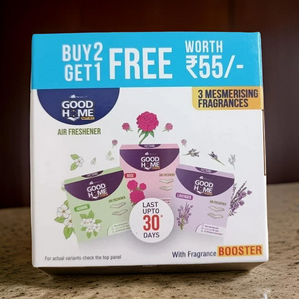 Good Home Air Freshener - Rose / Lavender / Floral, Lasts Upto 45 Days, 150 G (Buy 2 Get 1 Free)