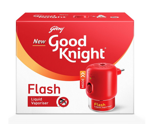 Good knight Flash Liquid Vapourizer | Mosquito Repellent Combo Pack | Machine + Refill (45ml)