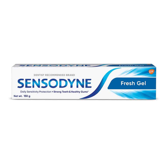 Sensodyne Toothpaste Fresh Gel, Sensitive tooth paste for daily sensitivity protection, 150 gm 