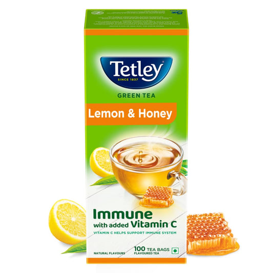 Tata Tetley Green Lemon Honey Tea Bags 100 U