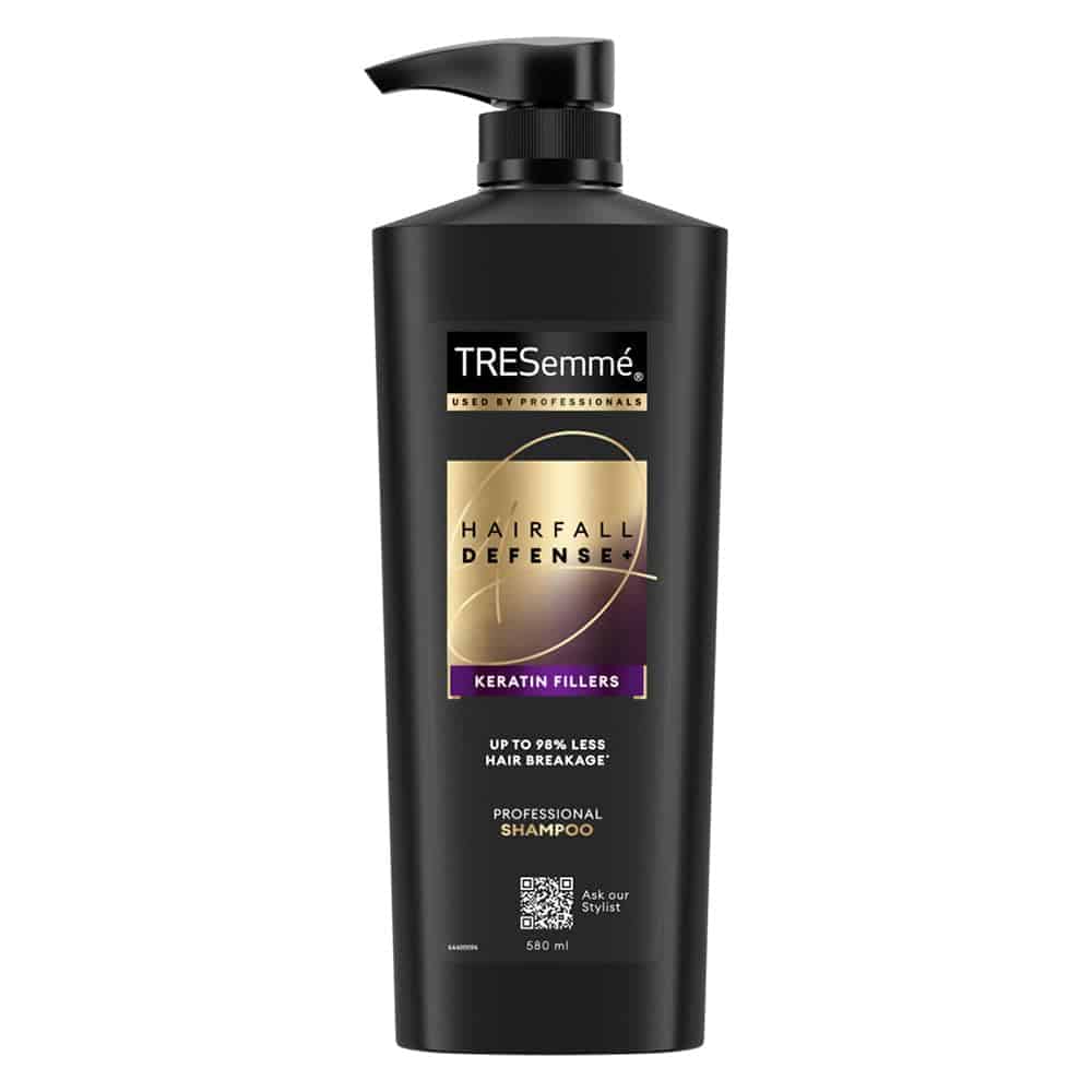 Tresemme Hair Fall Defence, Shampoo, 580Ml, For Strong Hair, With Keratin Protein, Prevents Hairfall Due To Breakage, Nourishes Dry Hair & Frizz, For Men & Women