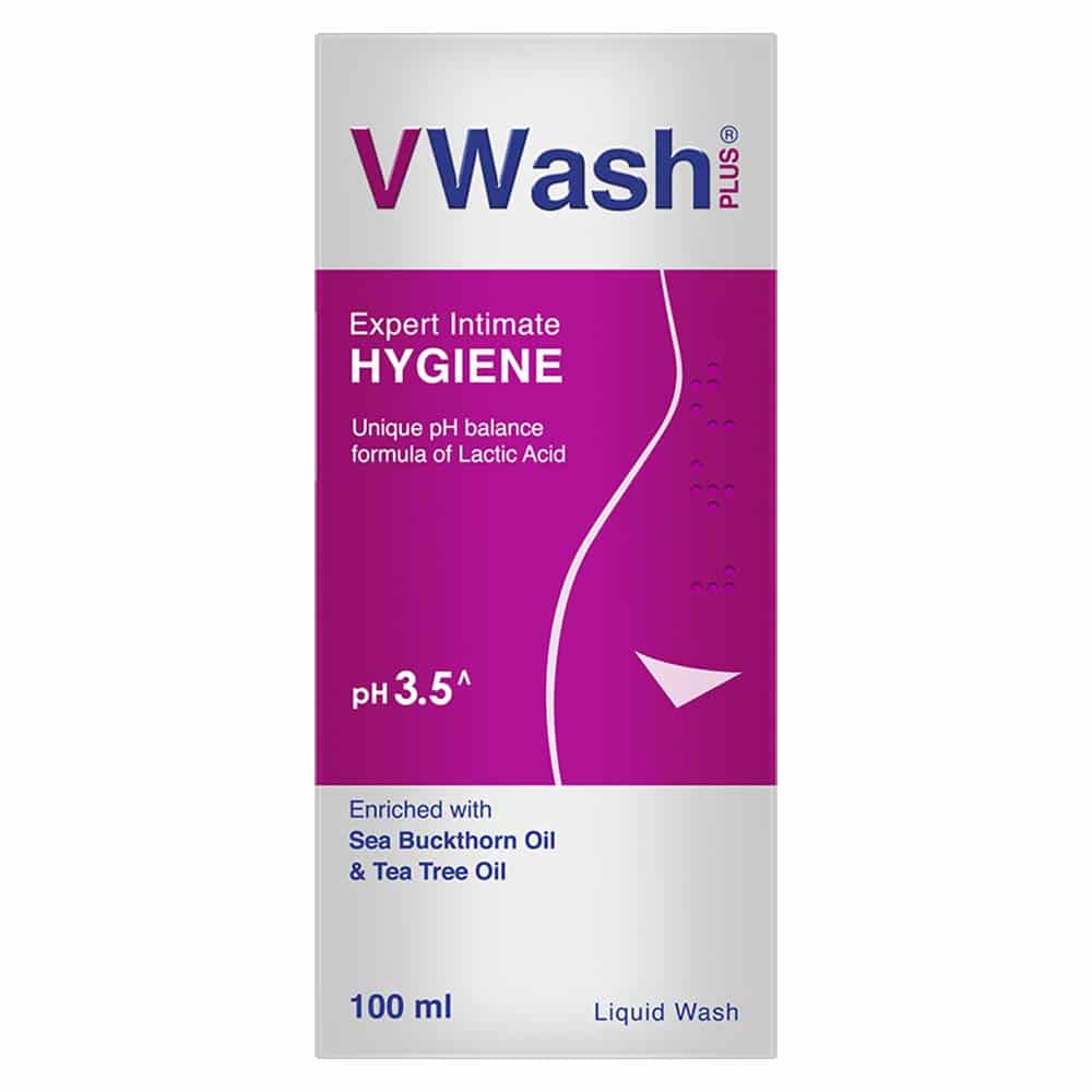 VWash Plus Expert Intimate Hygiene Liquid Wash - 100ml Bottle