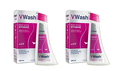 VWash Plus Intimate Hygiene Wash - 200 ml (Pack of 2) 