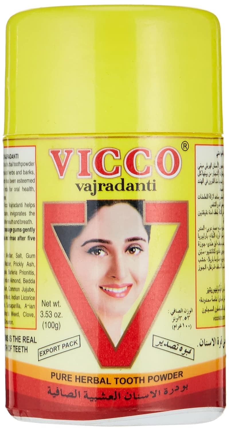 Vicco Vajradanti Ayurvedic Toothpowder Powder -Oral Care, 100G