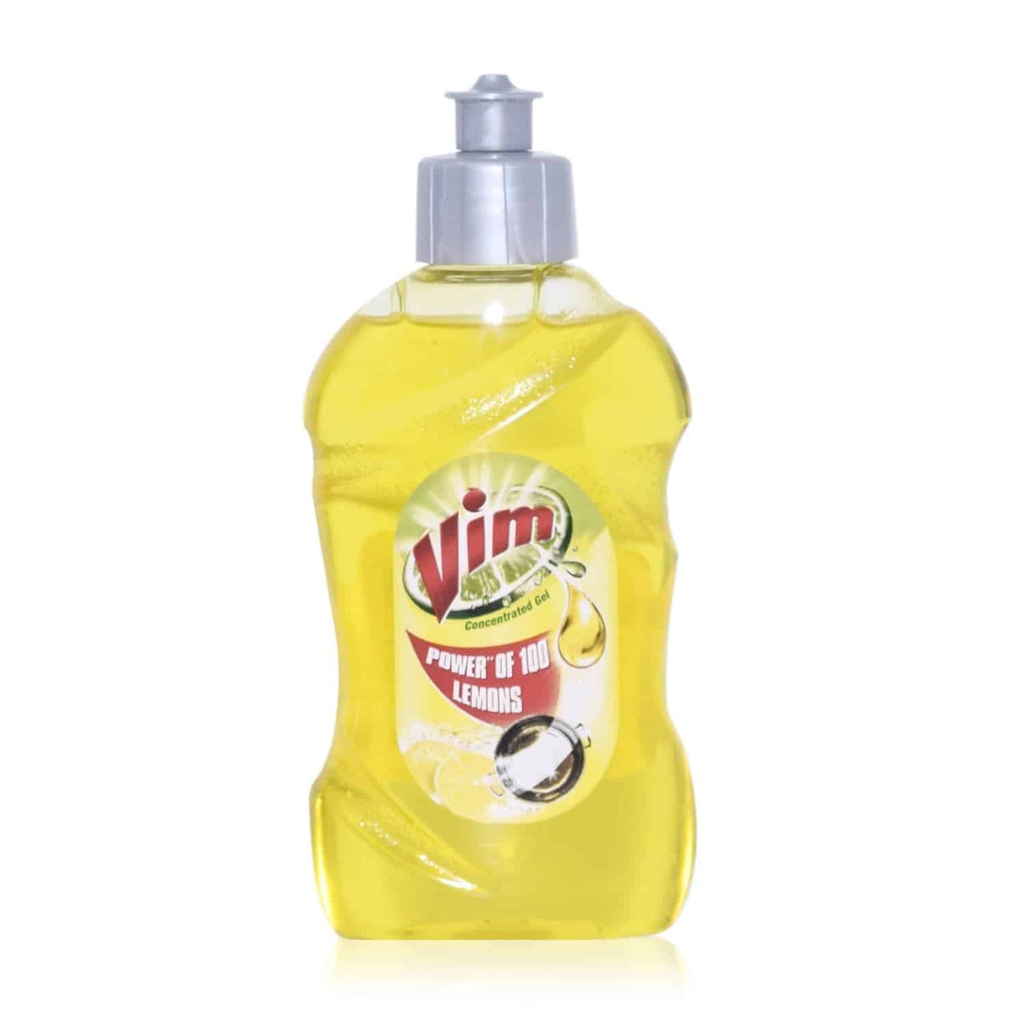 Vim Dishwash Liquid - Lemon, 250ml Bottle 