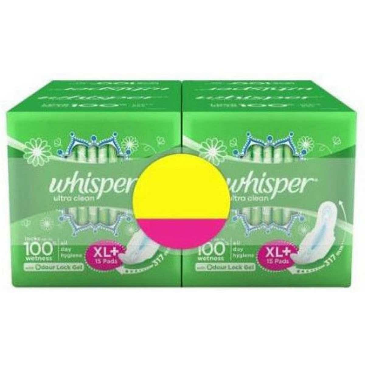 Whisper Super Combo of ultra clean Pad for women(60 Pads) 