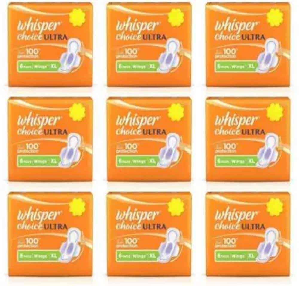 Whisper Ultra Choice Sanitary Pad (Pack of 9)