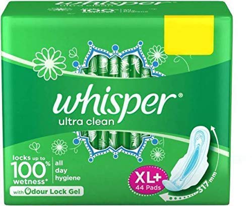 Whisper Ultra Plus Sanitary Pads XL Plus (44 Count) 