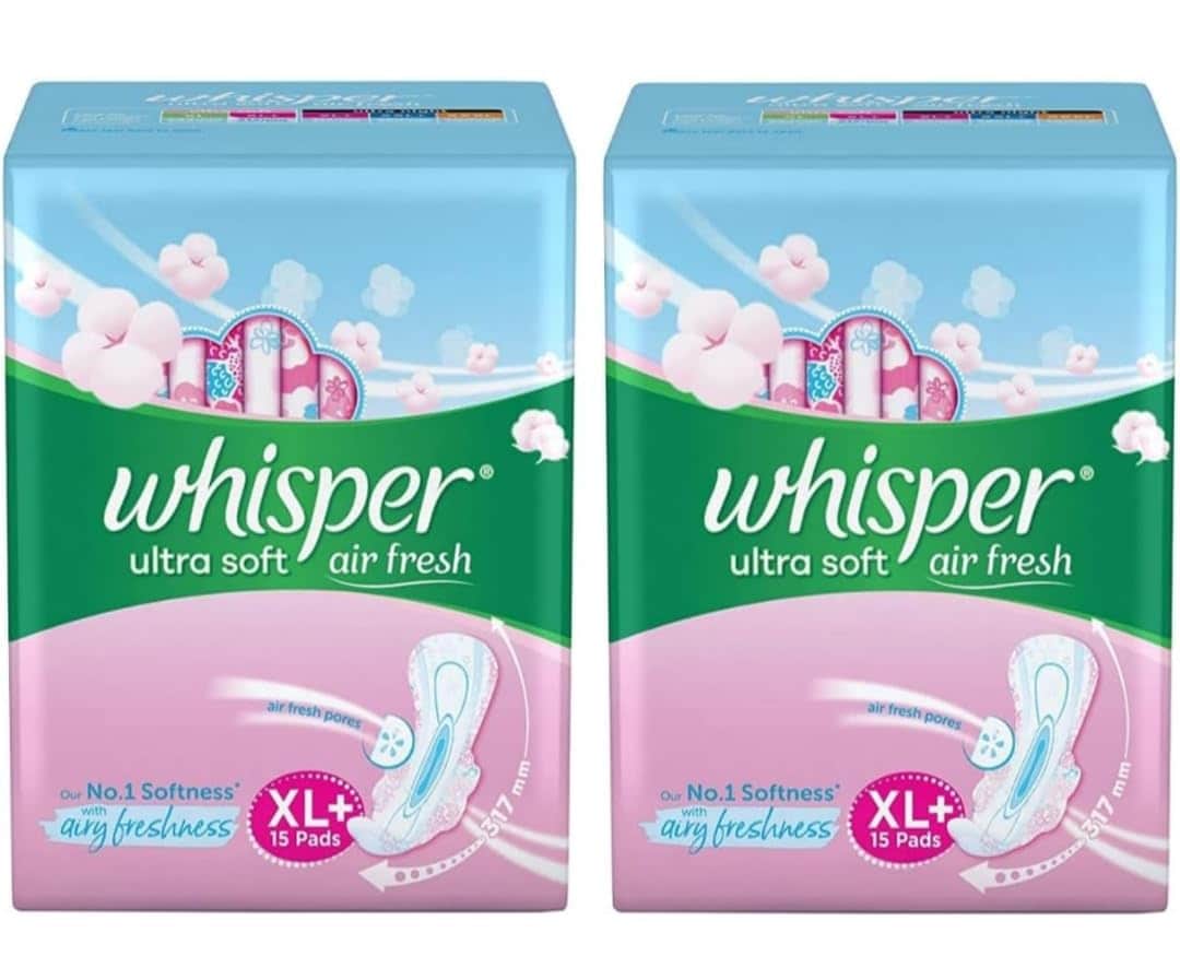 Whisper Ultra Soft 2 Pcs Sanitary Pad (Pack of 2)