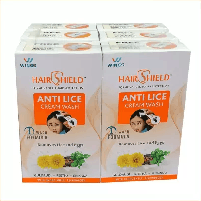 Wings Hairshield Anti Lice Cream Wash 30 Ml X Pack Of 6 