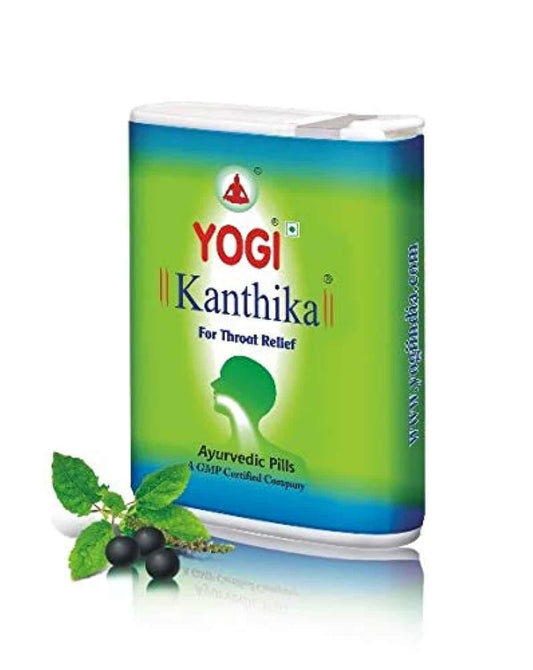 Yogi Kanthika Ayurvedic Throat Relief Pills for Sore throat | 280 Pills (1) 