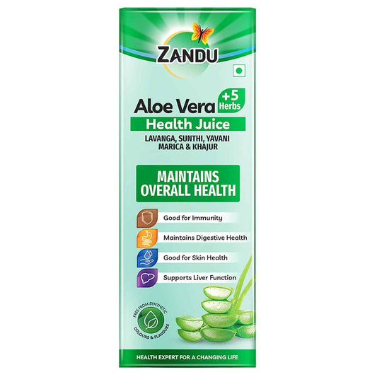 Zandu Aloe Vera Juice with 5 added Herbs, 1 L 